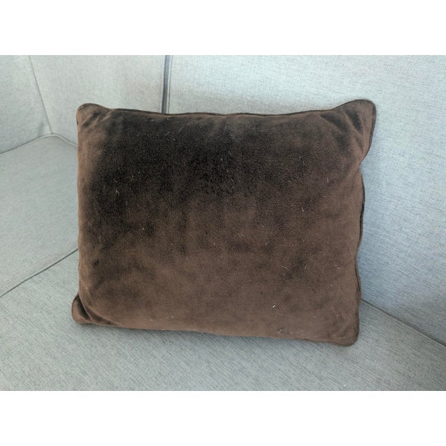 Jonathan Adler Vintage 1960s Chevron Needlepoint Pillow For Sale - Image 4 of 8