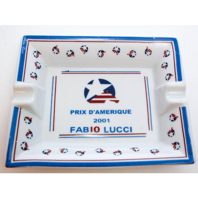 Porcelain Dish Catchall "Prix D'Amérique 2001 Fabio Lucci" France For Sale - Image 9 of 11
