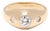 0.70ctw Flush Set 3 Diamond Ring, 14k Yellow Gold, Ring Size 7, Engagement For Sale