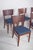 Danish Blue Upholstered Dining Chairs, 1950, Set of 6 For Sale - Image 9 of 10