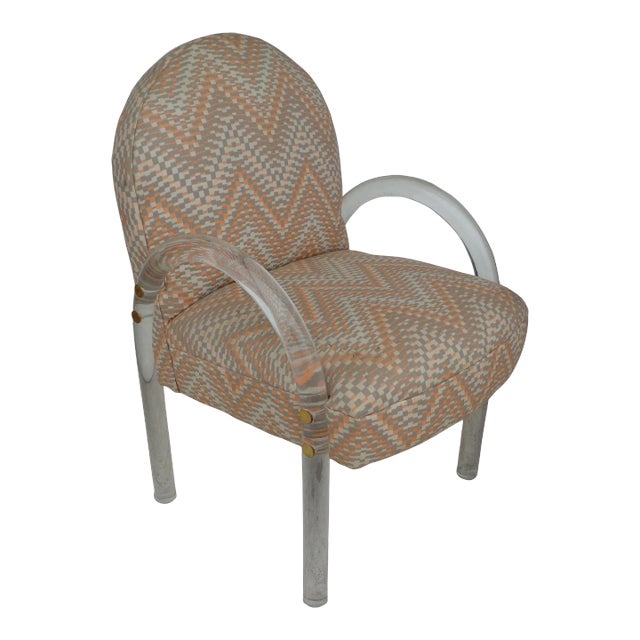 Charles Hollis Jones Lucite Waterfall Chair For Sale