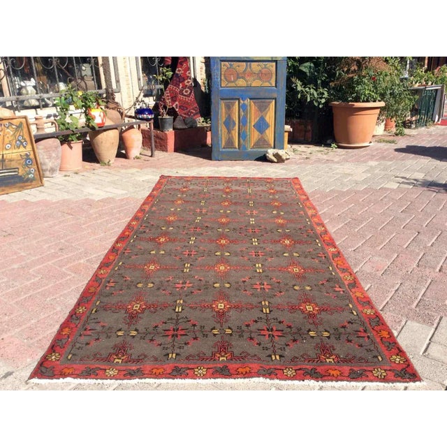 1960s Hand Knotted Vintage Anatolian Rug - 48" X 102" For Sale In Raleigh - Image 6 of 12