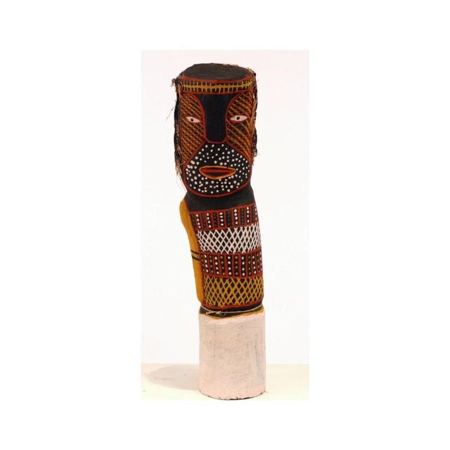 Red Australian aboriginal ironwood Bima Figure Carving Tiwi Island For Sale - Image 8 of 8
