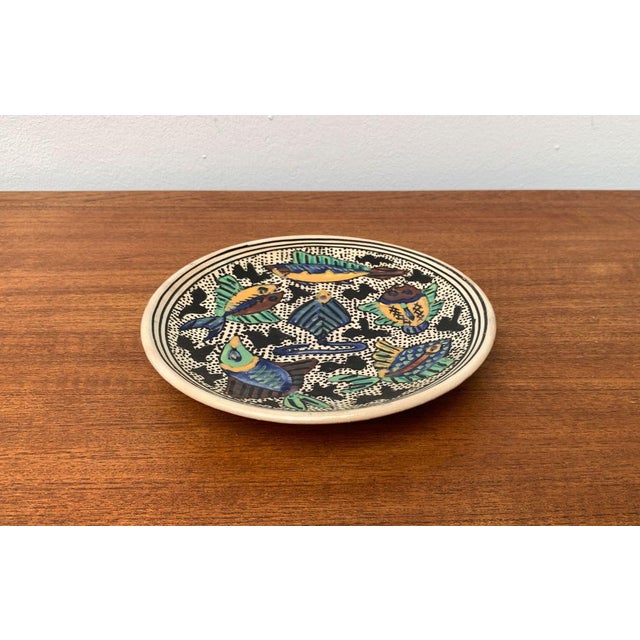 Vintage Ceramic Handpainted Fish Wall Plate, 1970s For Sale - Image 14 of 17