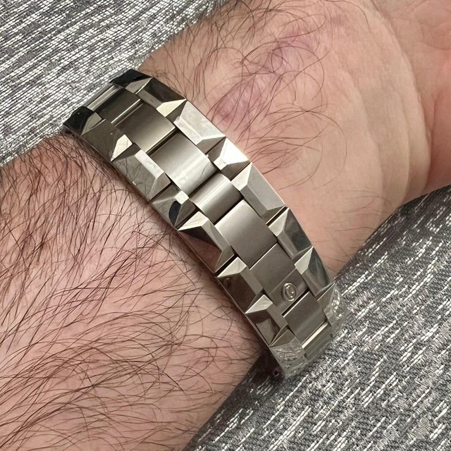 Silver 1990s Concord Estate La Scala Chronograph Watch Stainless Steel 38 mm For Sale - Image 8 of 8