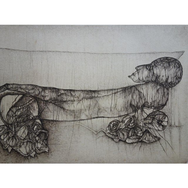 Fred Deux, The Dreamer, Original Etching For Sale - Image 4 of 6