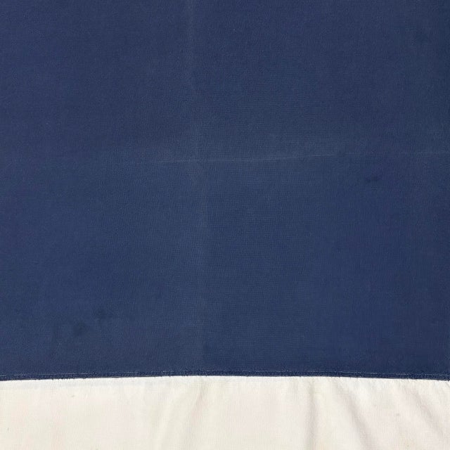 Oversize Vintage Cotton Royal Thai Navy Flag With White Elephant, Naval Ensign of Thailand For Sale In Los Angeles - Image 6 of 8