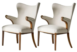Set of Swedish Modern Easy Chairs, 1940s