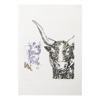 Henrique Do Vale, Ox, 1994, Screenprint For Sale