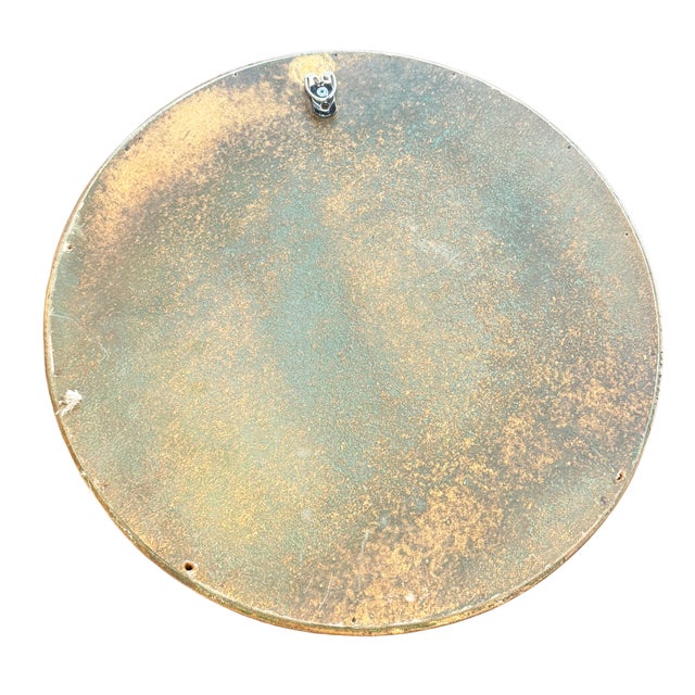 English Gilt Framed Convex Mirror in the Regency Style (Dia 15 1/2) For Sale In Austin - Image 6 of 6