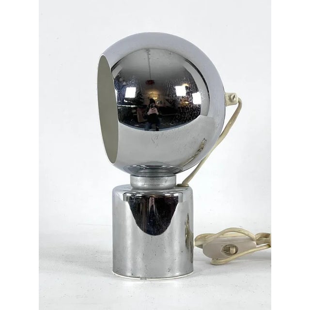 Reggiani Italian Space Age Chrome Table Lamp by Reggiani, 1970s For Sale - Image 4 of 9