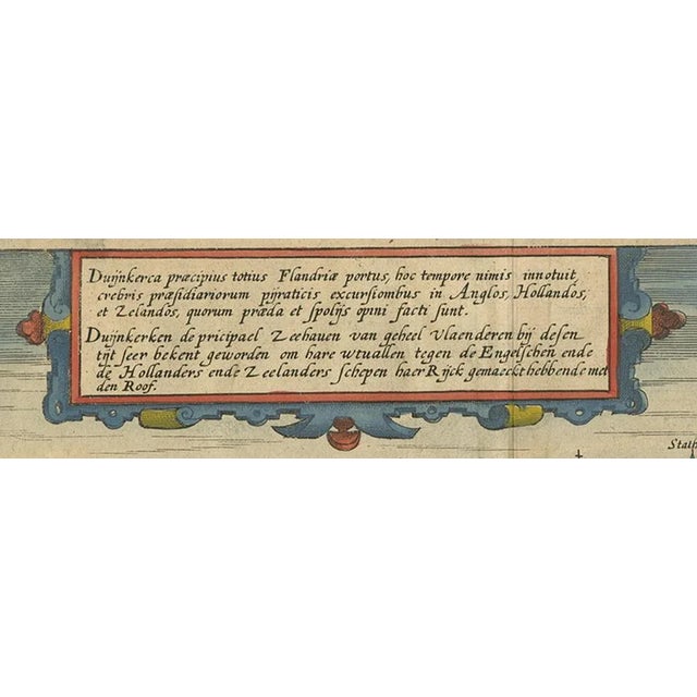 L. Guicciardini, Illustration of the Town of Dunkirk, France, 1613, Print For Sale - Image 3 of 9