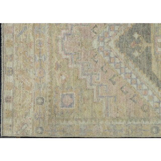 Early 21st Century Turkish Oushak Runner Rug 2'9" x 10'3" #17496 For Sale - Image 5 of 8