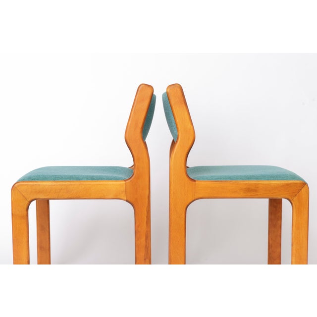 Vintage German Beech Dining Chairs, 1970s, Set of 6 For Sale - Image 9 of 10