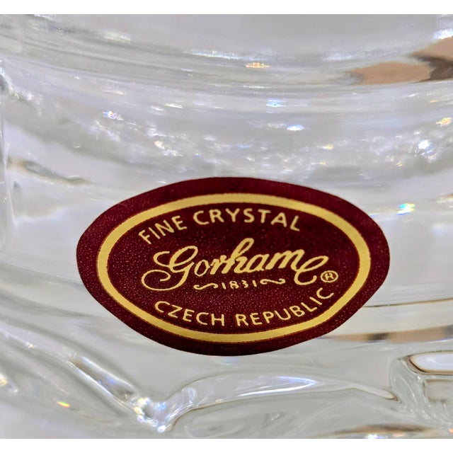 Vintage Gorham “Garden Serenade” Crystal Beehive Honey Pot, Czech Republic For Sale - Image 9 of 9
