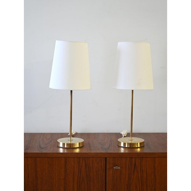 Gold Scandinavian Brass Lampshades, 1950s, Set of 2 For Sale - Image 8 of 8