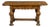 Danish Langeland Late 19th Century Oak Table With Carved Apron and Turned Legs For Sale