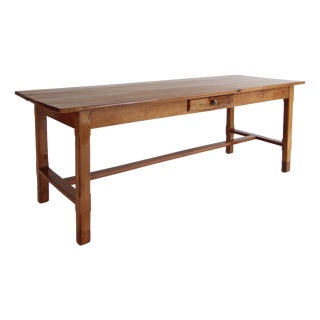 Vintage Cherrywood Dining Table For Sale