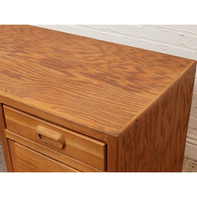Mid 20th Century Oak Boho Desk For Sale - Image 9 of 12