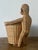 Late 20th Century Vintage Boho Woven Rattan Monkey Basket For Sale - Image 5 of 7