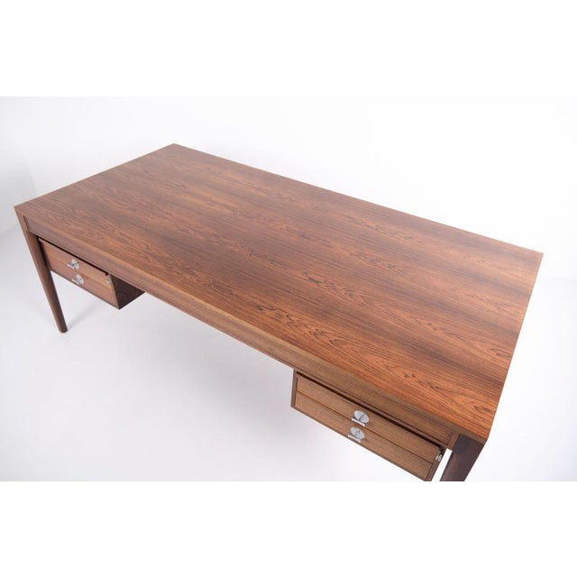 Diplomat Desk in Rosewood attributed to Finn Juhl for France & Søn, 1961 For Sale - Image 9 of 18