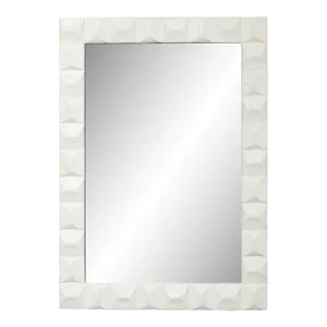 Jamie Young Astor Plaster Mirror in White