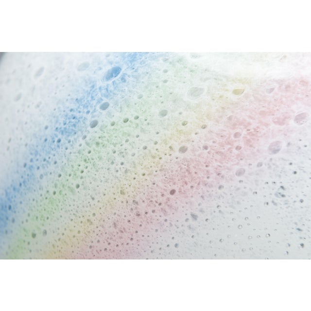 Table Lamp in Bubble Glass with Rainbow Coloured Details from Doria Leuchten, 1970s For Sale - Image 15 of 18
