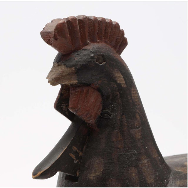 Swedish Folk Wooden Chicken Money Box & Egg Layer, 1920s, Set of 2 For Sale - Image 15 of 18