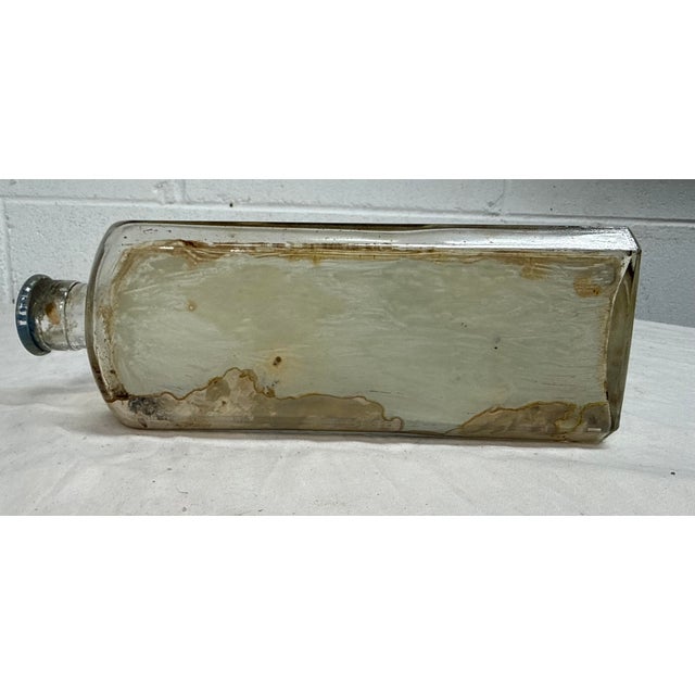 Rare Antique 19th Century Handmade Folk Art Sailboat Ship in Bottle Sculpture For Sale - Image 16 of 17