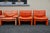 Series 5 Lounge Chairs in Cognac Orange Leather, 1970s, Set of 5 For Sale - Image 14 of 18