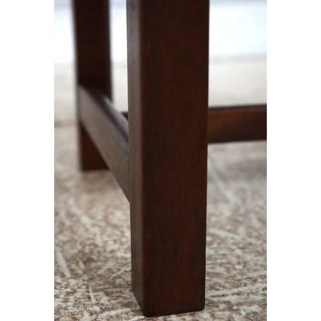 Colonial Williamsburg Kit Furniture Mahogany Footstool For Sale - Image 10 of 13