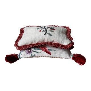 Nina Campbell, Kravet, Chelsea Textiles Lavender-Filled Decorative Pillows - Collection of 2 Large For Sale
