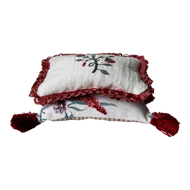 Nina Campbell, Kravet, Chelsea Textiles Lavender-Filled Decorative Pillows - Collection of 2 Large For Sale