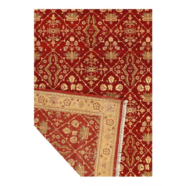 Traditional Pasargard DC Rust Fine Hand Knotted Augra Rug For Sale - Image 3 of 3