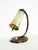 Brass Table Lamp with Glass Shade, 1940s For Sale - Image 11 of 18