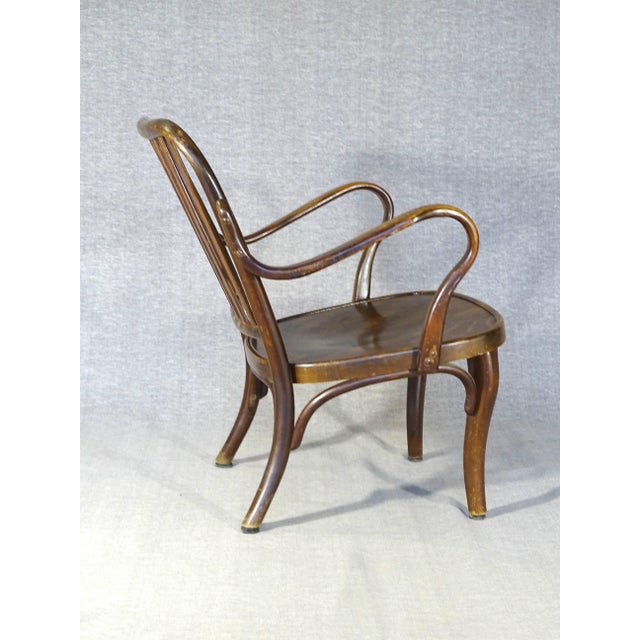 Vintage Art Deco Armchair by Josef Frank for Thonet, 1935 For Sale - Image 3 of 9