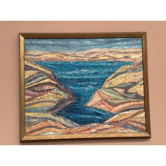 Alvar Andersson, Sea View, 1950s, Oil on Canvas, Framed For Sale - Image 11 of 16