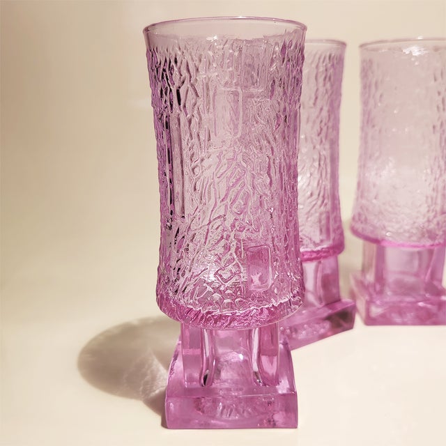 Ice Bucket and 6 Glasses in Murano Glass Alexandrite, Italy, 1960s, Set of 7 For Sale - Image 6 of 11