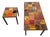 Glazed Ceramic Coffee Tables, 1950s, Set of 2 For Sale