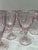 Vintage Pink Wavy Glass Stemware Goblets, Set of Ten For Sale - Image 9 of 10
