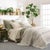Precisely crafted Forest Green pick stitch accentuates the yarn dyed cotton jacquard of this reversible Evergreen...
