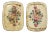 1940s Pair of Shabby Chic Tole Trays For Sale