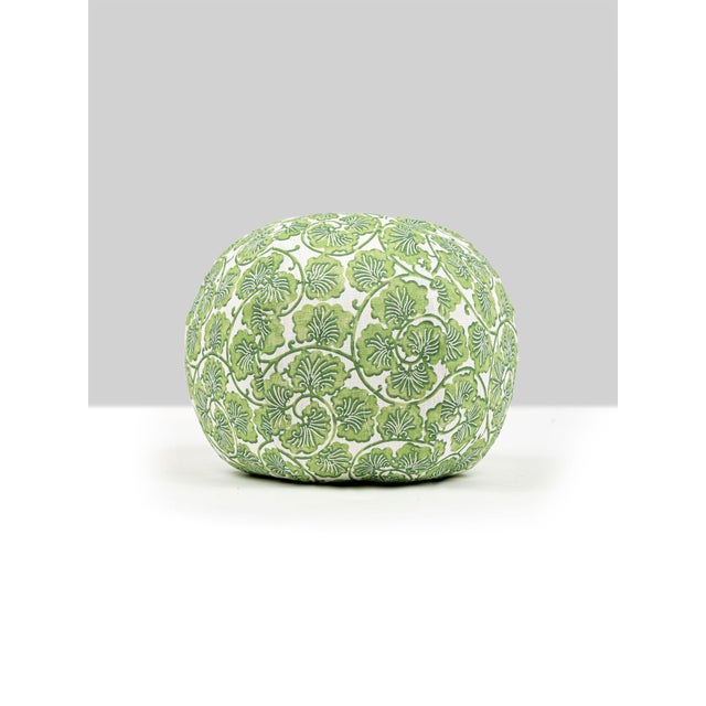 Contemporary The House Of Scalamandré May Circle Pillow In Meadow For Sale - Image 3 of 3
