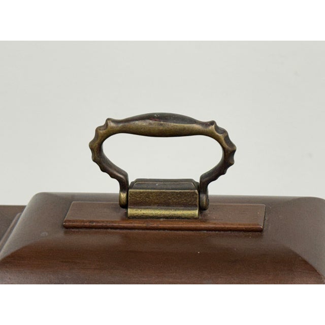 1970s Seth Thomas Legacy Westminster Chime Mantel Clock For Sale - Image 5 of 12