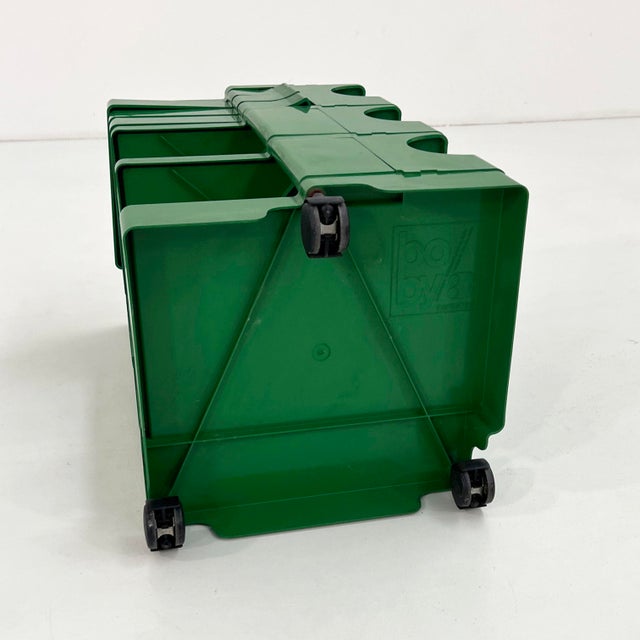 Plastic Green Boby Trolley by Joe Colombo for Bieffeplast, 1960s For Sale - Image 7 of 11