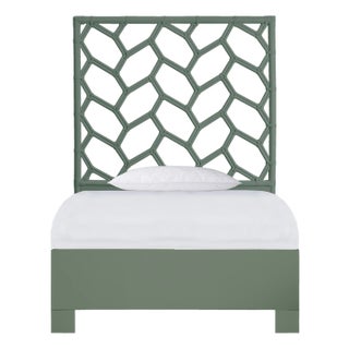 Silas Platform Bed Twin - Evergreen For Sale