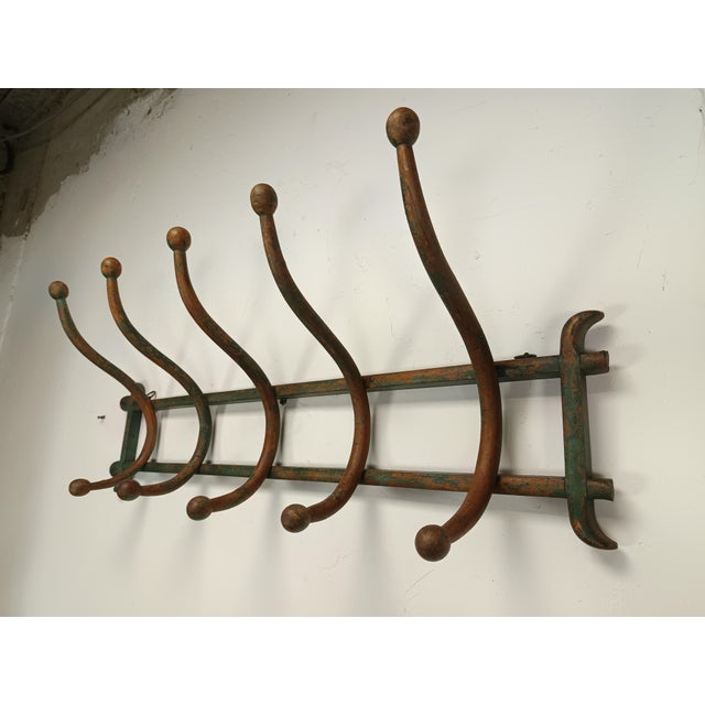 Wall-Mounted Coat Rack from Thonet, 1890s, in Good conditions. Designed 1890 to 1919 This piece is attributed to the...