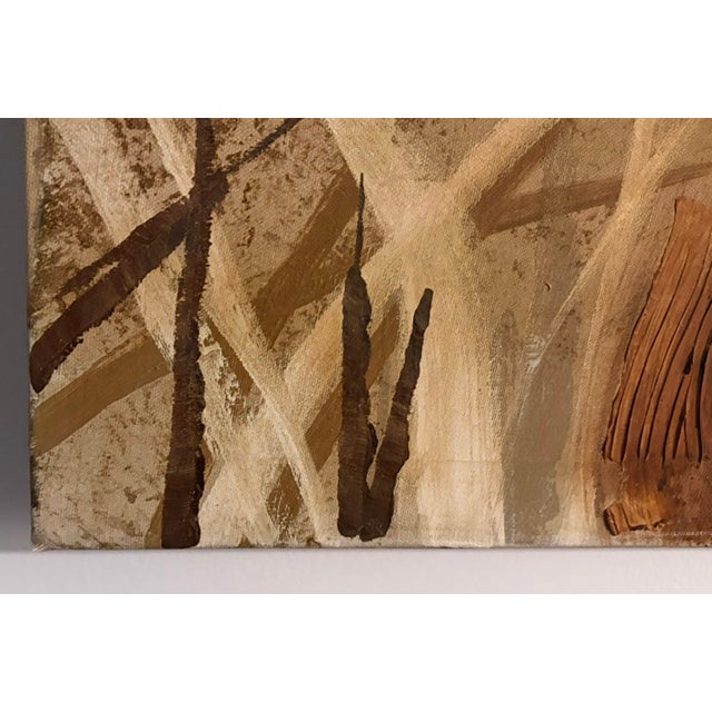Large Mid Century Lee Reynolds for Vanguard Studios Oil on Canvas Painting 60"x48" - The Butterfly, Signed and With Original Hangtag For Sale - Image 12 of 12