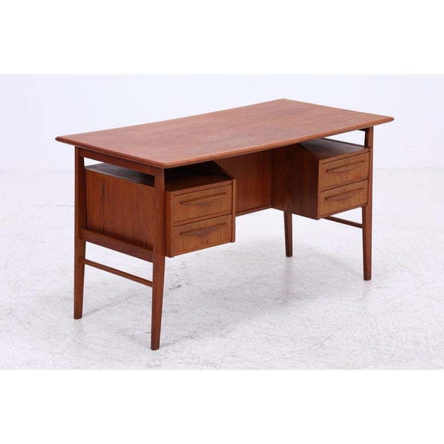 Vintage Teak Desk by Gunner Nielsen for Tibergaard, 1960s For Sale - Image 17 of 18