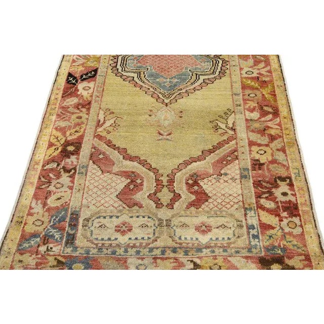 Vintage Mid-Century Turkish Oushak Accent Rug - 2′9″ × 5′10″ For Sale In Dallas - Image 6 of 8